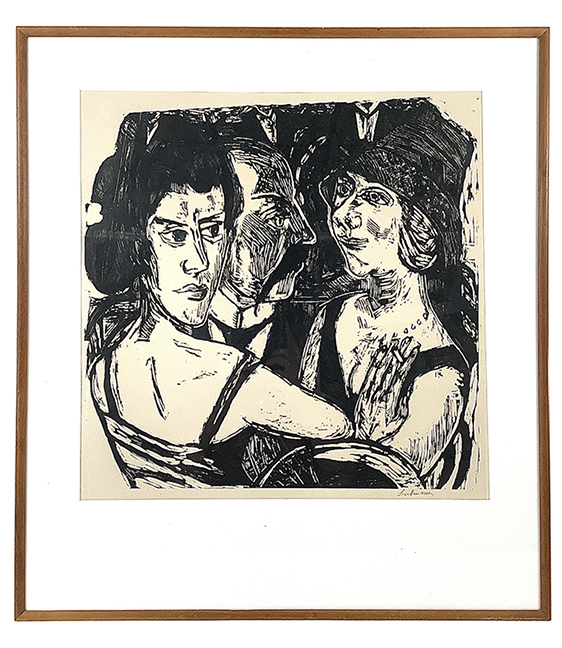 Max Beckmann Woodcut Eden Bar 1923 Signed