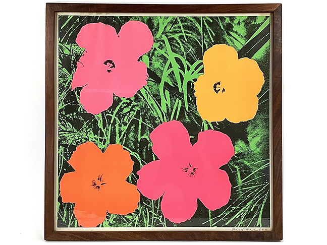 Andy Warhol 1964 Flowers Lithograph Signed