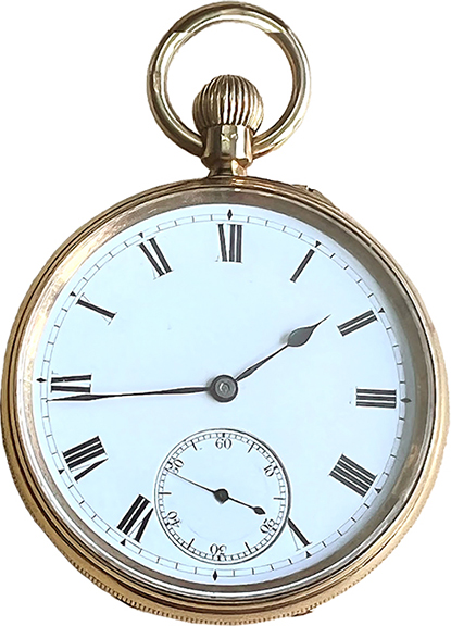 Historic 18k Presentation watch, Capt. D.H. Rivers from the British Government, 1892.