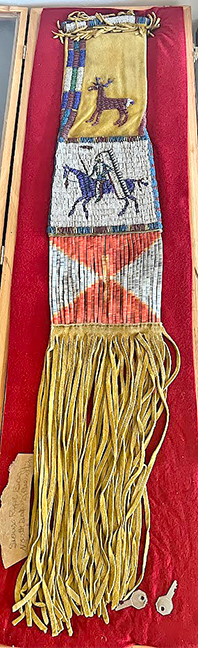 Native American dreamer tobacco bag, probably Sioux.