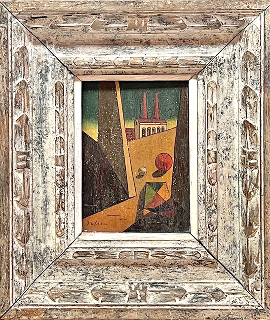 Important oil by Giorgio De Chirico (1888-1978), pre-surrealist era, 5
