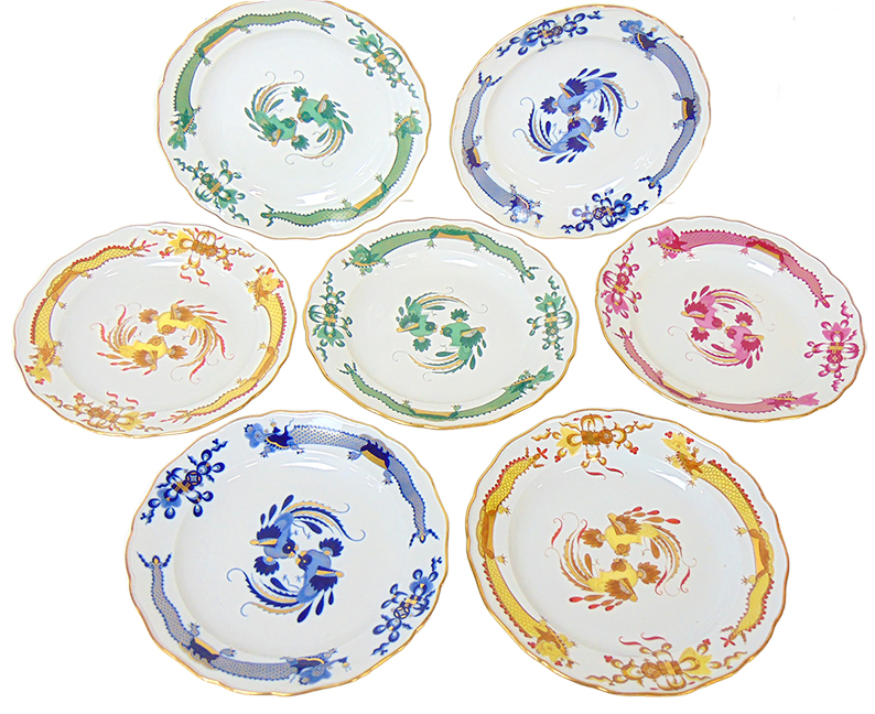 Meissen Court Dragon porcelain plates