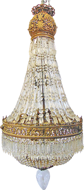 19th century French chandelier, probably Baccarat