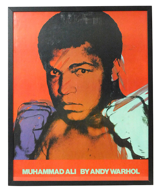 Andy Warhol posters of Muhammad Ali