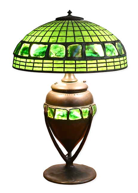 Tiffany Turtleback Lamp, Ht: 24