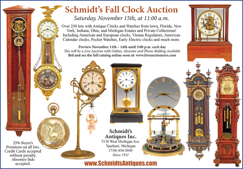 Schmidt’s Fall Clock Auction