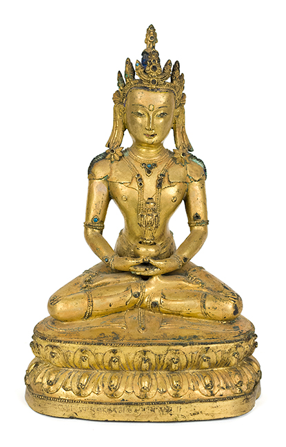 16th-Century Gilt Bronze Bodhisattva
