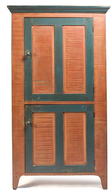 The Clark Family 19th C. PA Painted Cupboard