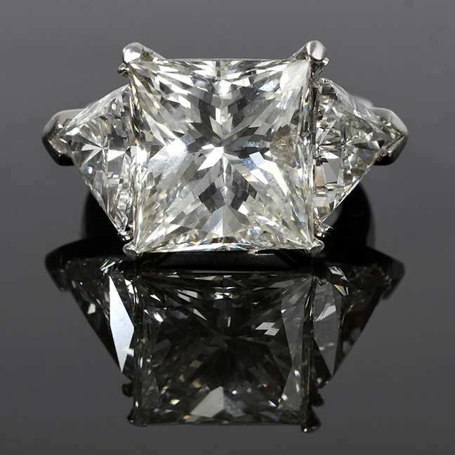 Incredible 11 Ct. Princess-Cut Diamond Ring