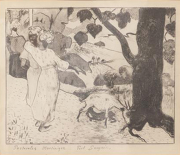 “Pastorales Martinique”, Zincograph, by Paul Gauguin