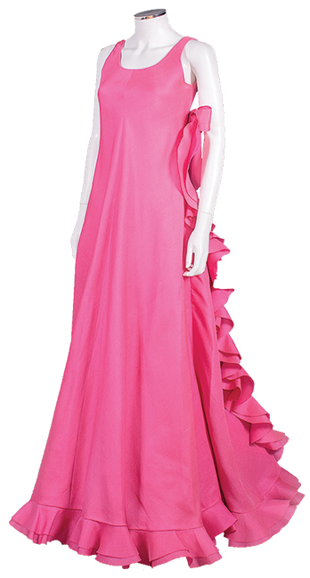 Couture Dior evening gown, A-W 1971