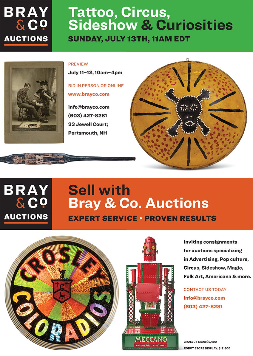 Bray & Co. Auctions: Tattoo, Circus, Sideshow & Curiosities