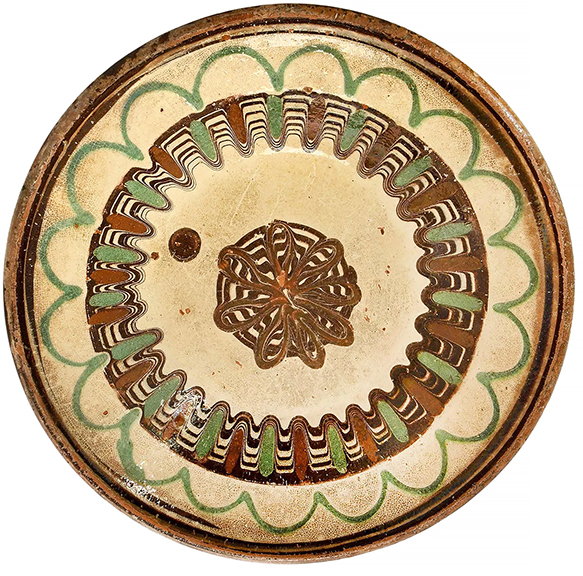 According to George Manger, a recent guest on the June 19 podcast of Curious Objects, he kept bidding on this rare charger, attributed to Henry Adam (1782-1819), who came from Germany in 1797, at Sotheby&rsquo;s until he got it. &ldquo;It&rsquo;s a work of art,&rdquo; Manger had said. For this 11&frac14;