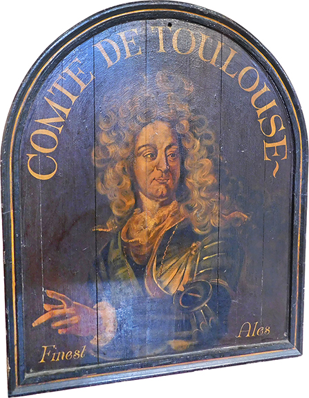 It&rsquo;s probably an early 20th-century creation. A large wooden hand-painted alehouse sign reads &ldquo;COMTE DE TOULOUSE / FINEST ALES.&rdquo; It appears to be a comment on the famous drinking habits of artist Henri Marie Raymond de Toulouse-Lautrec-Montfa (1864-1901). Bruce Emond of Village Braider Antiques, Plymouth, Massachusetts, had it for $900. &ldquo;We&rsquo;ve been selling all morning,&rdquo; he noted happily.