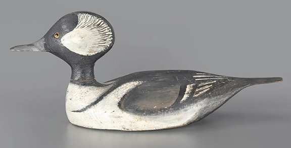 Lloyd J. Tyler (1898-1970) lived in Crisfield, Maryland, across the street from the Ward brothers. He began carving at age 12 and later completed a program at a Toronto art school. Tyler and his neighbors carved regional birds, each in his own style. Collector and author Henry H. Stansbury first saw this 16
