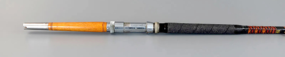 Ernest Hemingway, a major author and a major sportsman, fished often in Florida and Cuba. His unique Bimini King rod was made for him by Frank O’Brien of Tycoon Tackle of Miami, which was established in 1935. The Bimini King rod, 83¼