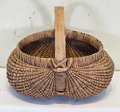 Painted egg basket