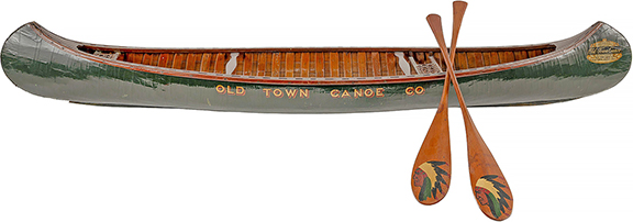 A salesman&rsquo;s sample canoe, 48