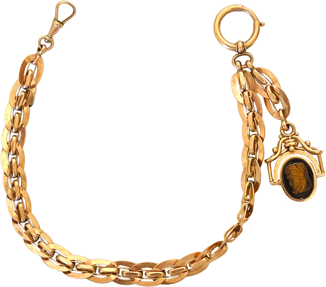 14kt. Yellow Gold Pocket Watch Chain, 23.8 dwt.