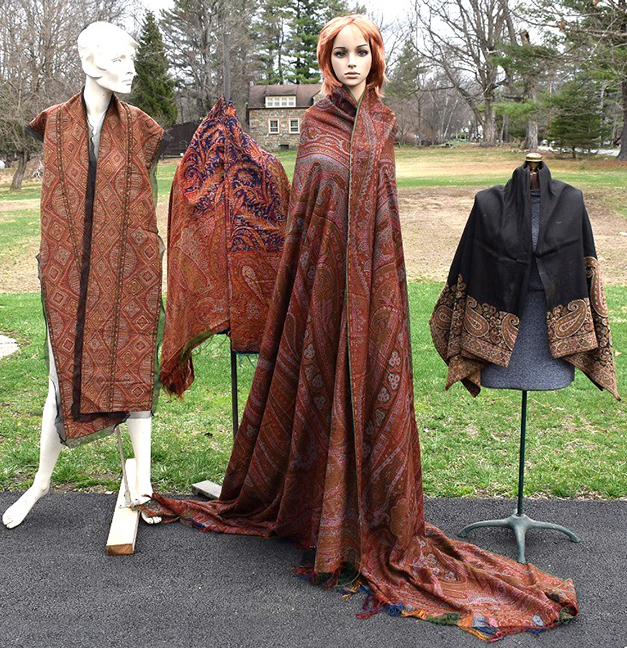 Lot (4) Victorian Cashmere Paisley Shawls, 19/20th century; largest 66