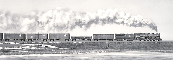 David Plowden, Great Northern Railway, “Extra 3377 East,” Near Atwater, Minnesota, 1956, 6 1/8