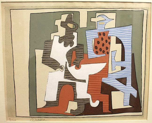 After Pablo Picasso (1881-1973) PIERROT ET ARLEQUIN Pochoir printed
