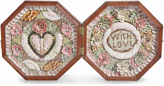 Sailor&rsquo;s valentine, probably Barbados, 19th century, 8 5/8