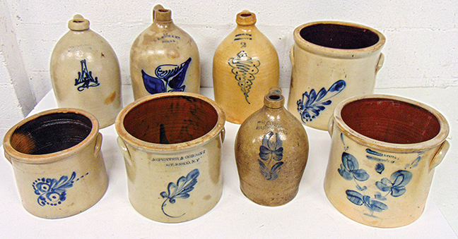 From a collection of decorated stoneware