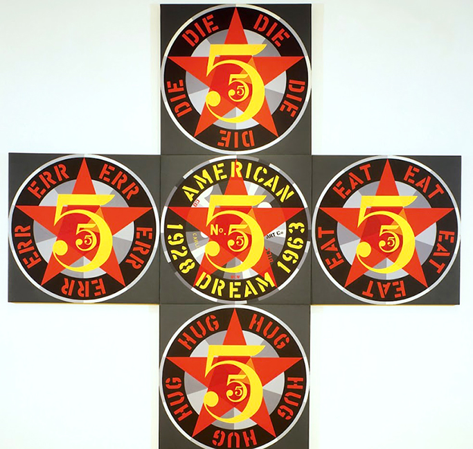 Robert Indiana, 1928-2018. The Demuth American Dream #5 (The Golden Five), signed artist proof #10 of 18. Detailed images available.