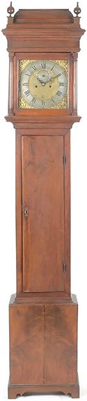 Tall-case clock, walnut case, 1740-60, 89