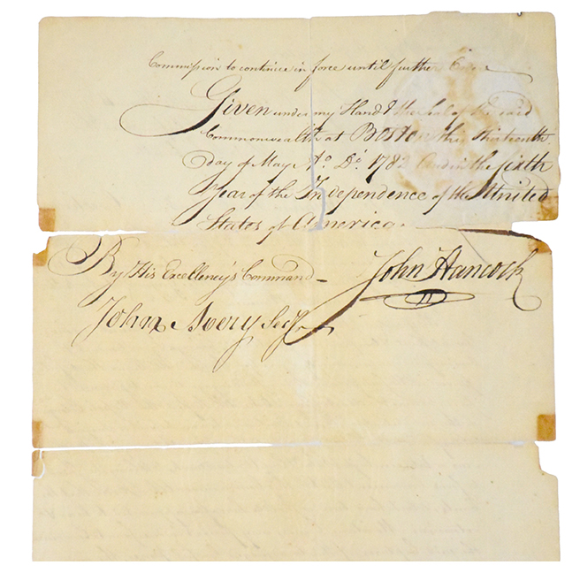 John Hancock signed document