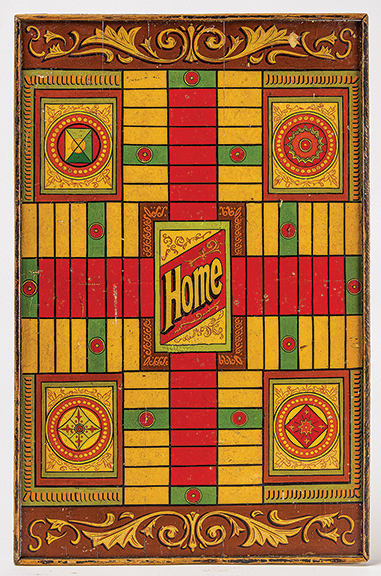 This 19th-century game board, 28 5/8