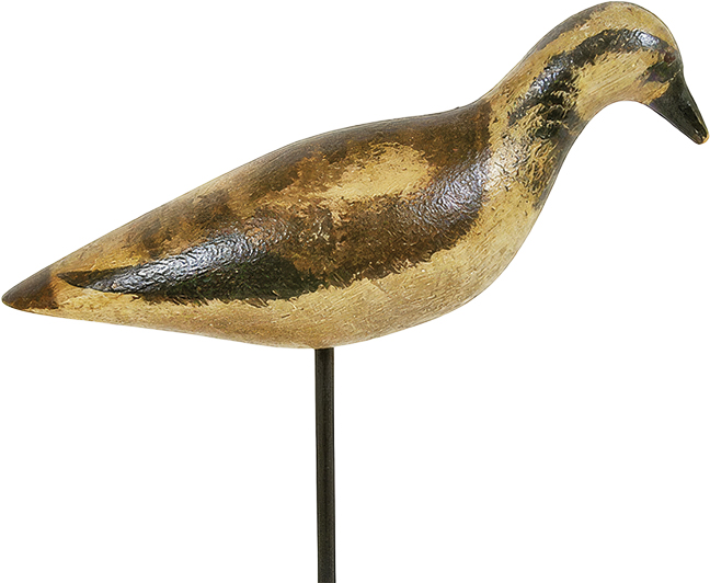 Rare Ruddy Turnstone Shorebird Decoy by the Dodge Decoy Factory, circa 1880s.