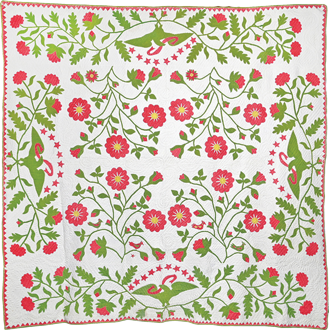 Original Design, C. 1835, Patriotic Eagle Quilt&hellip; Stuffed, Stippled, and just breathtaking&hellip;Believed to be NY.