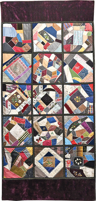 From Maine...Victorian Crazy quilt… dated August 8, 1887 with handwritten poem. Perfect sized Textile Art for smaller wall space.