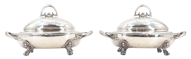 Tiffany & Co., Edward C. Moore, Covered Vegetables-143.61 ozt
