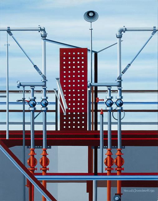 Edmund Lewandowski (1914-1998) 1986, Oil on Canvas, 28 x 22 Inches