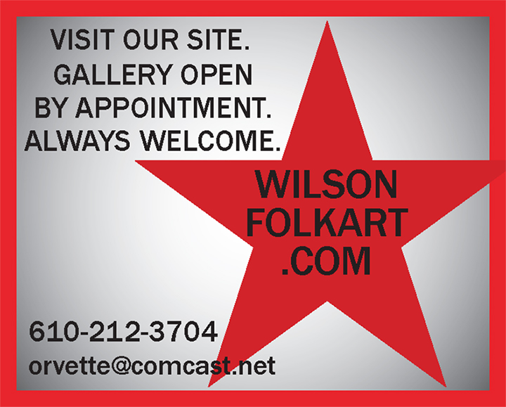 Wilson Folk Art 2021 Antiques Trade Directory ad